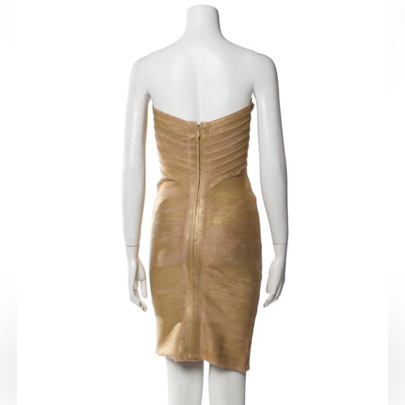 Herve Leger Strapless Mini Dress Size: S - Picture 2 of 3